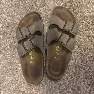 Birkenstock Arizona Khaki Suede 36 Narrow